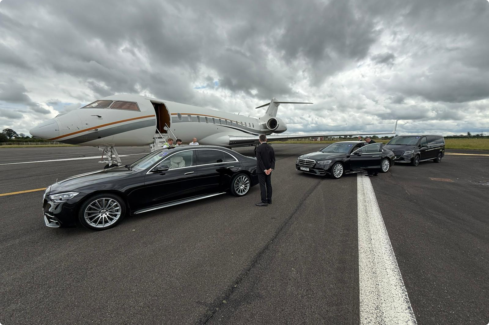 Luxury car interior with Loopers App